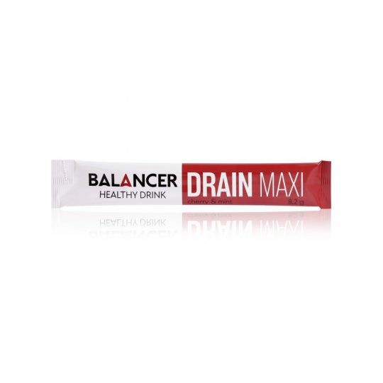 Очищающий и дренирующий напиток Дрейн Макси BALANCER DRAIN MAXI со вкусом «Вишня–мята», 10 шт. 2